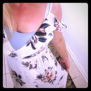 Floral wrap dress